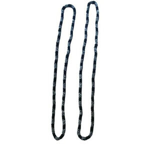 Beaded Necklace Jewelry Fashion Accessory Black Silver Tone Strand